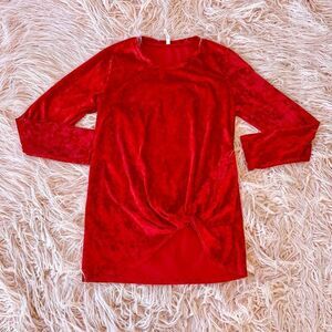 Red Velvet Tunic